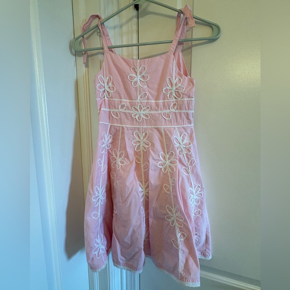 The Children's Place Pink Floral Embroidered Dress